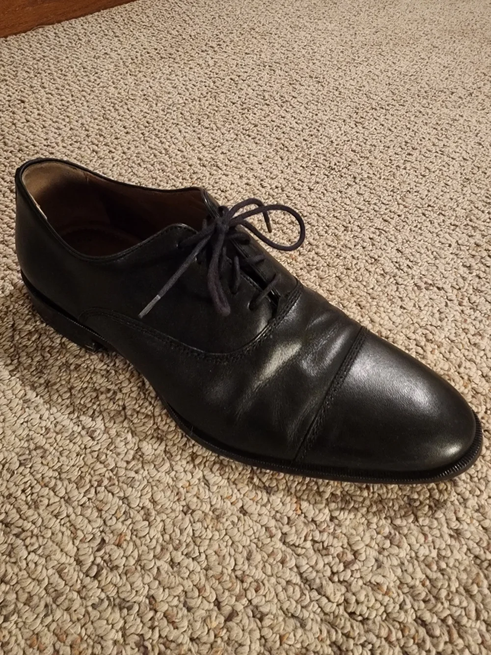 Johnston & Murphy Dress Shoes Flat Black
